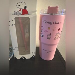 Gong Cha x Snoopy Limited Edition Tumbler NEW!